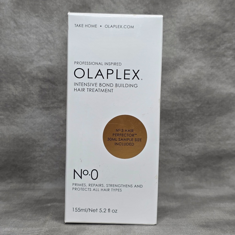 OLAPLEX No 0 Intensive Bond Building Hair Treatment, 5.2 oz NEW in BOX w/No 3